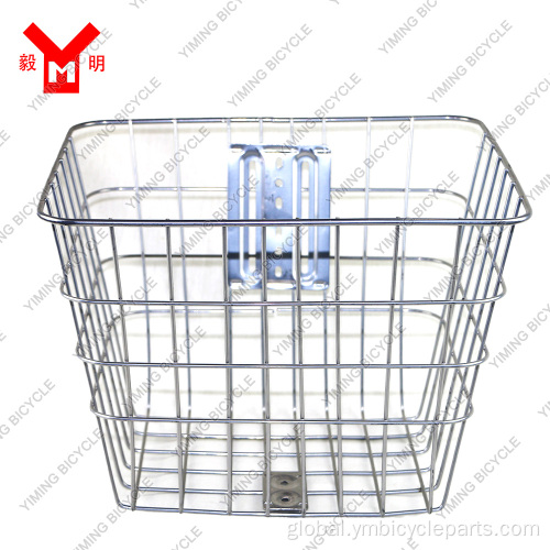 Basket For Bike Cruiser Stainless Steel Wire Basket For Commuter Bike Supplier